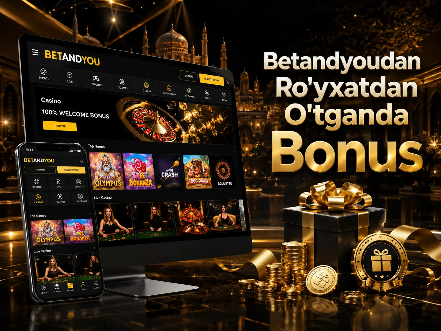 Betandyoudan Ro'yxatdan O'tganda Bonus