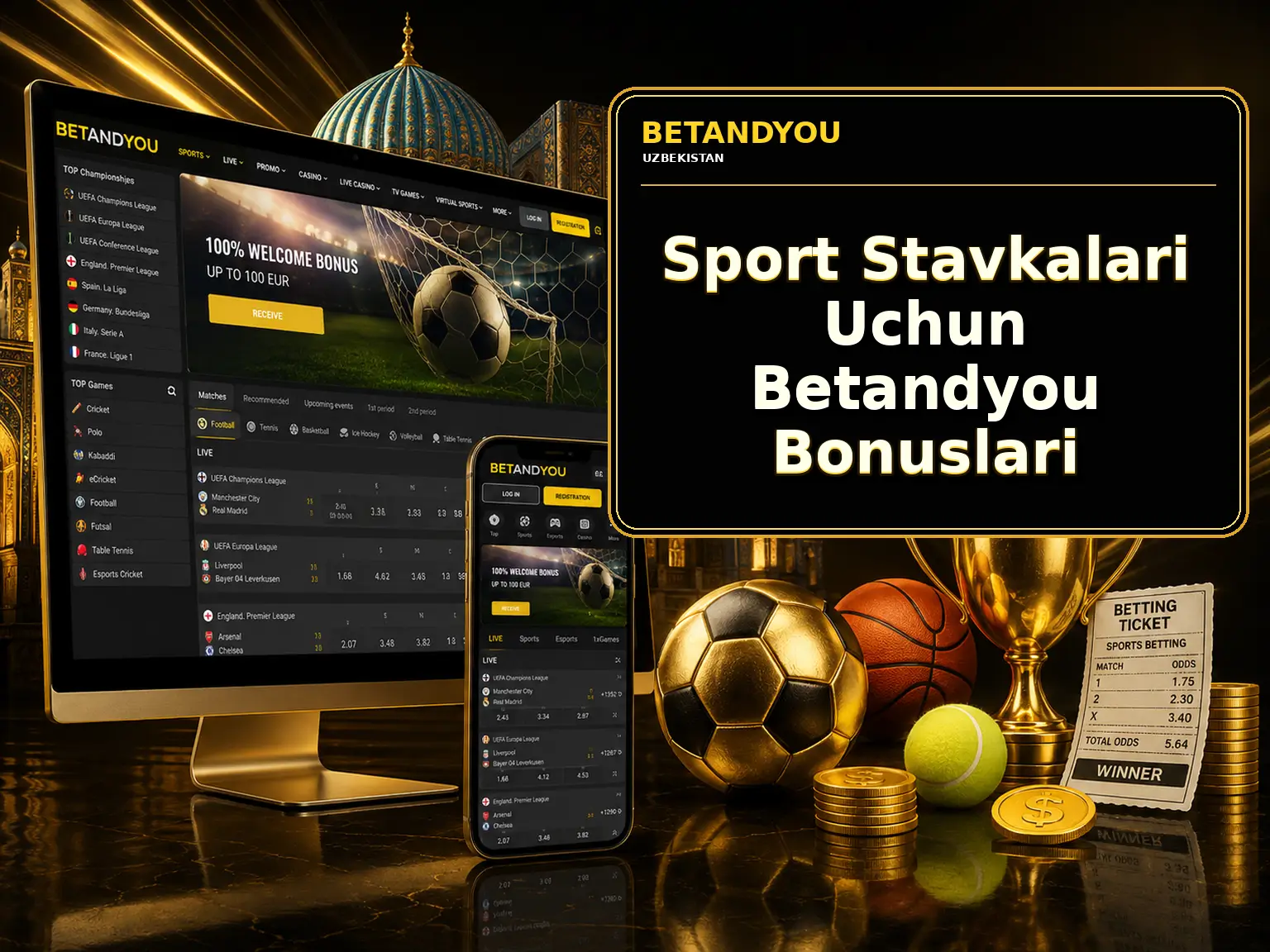 Sport Stavkalari Uchun Betandyou Bonuslari