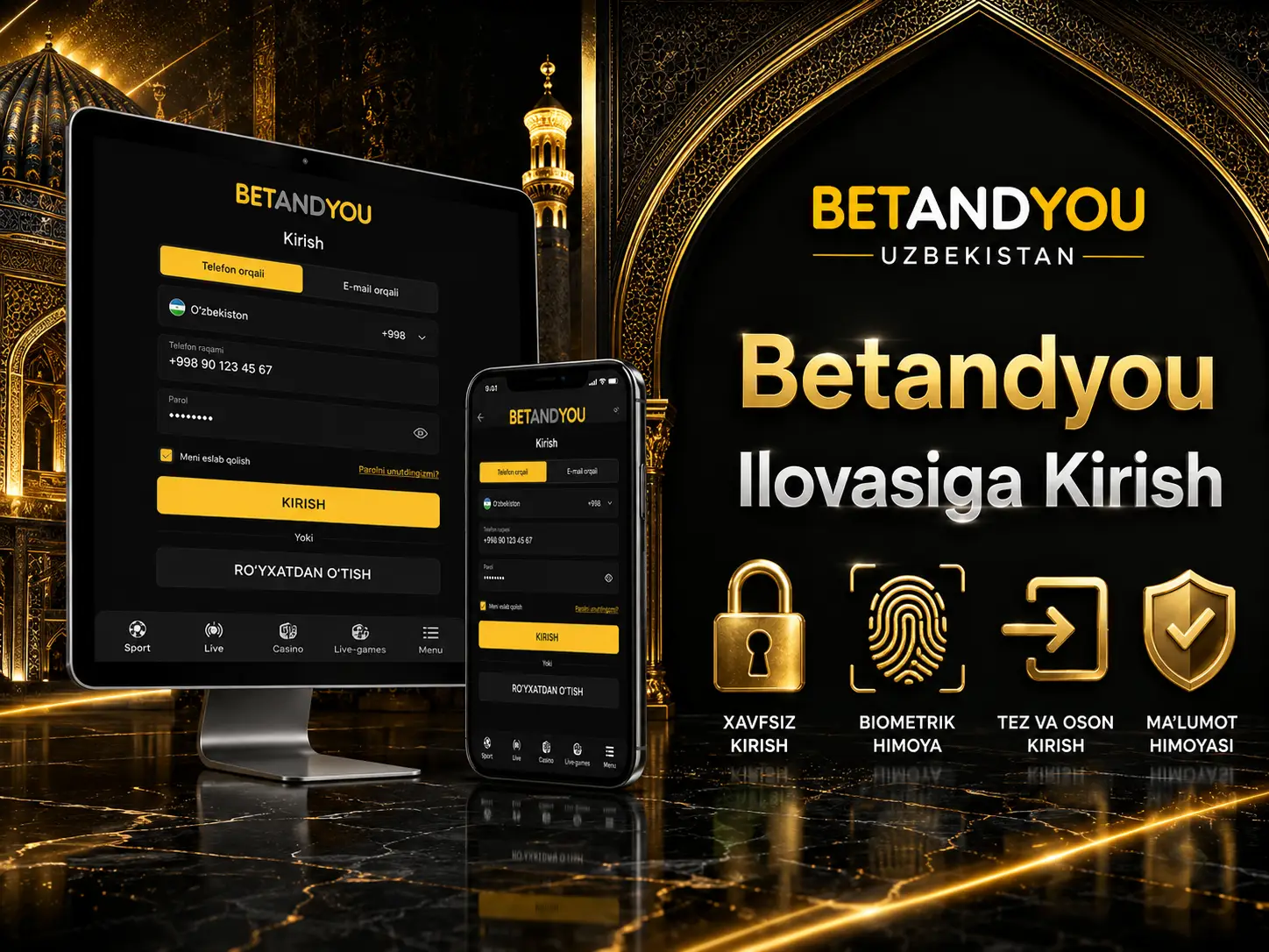 Betandyou Ilovasiga Kirish