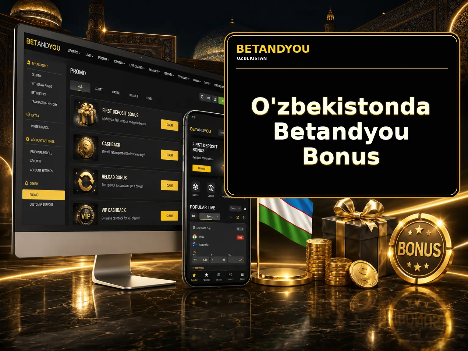 O'zbekistonda Betandyou Bonus